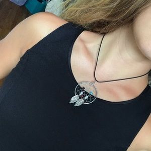 Sterling Silver cord with dream catcher